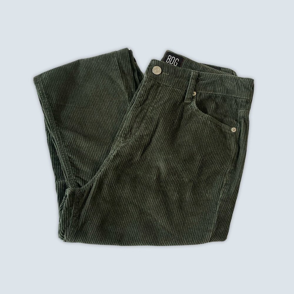 Urban Outfitters BDG Corduroy Green Jeans Sz 26